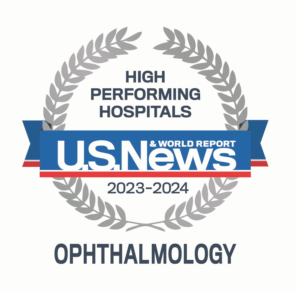 High Performing laurels badge for Ophthalmology 20230-2024
