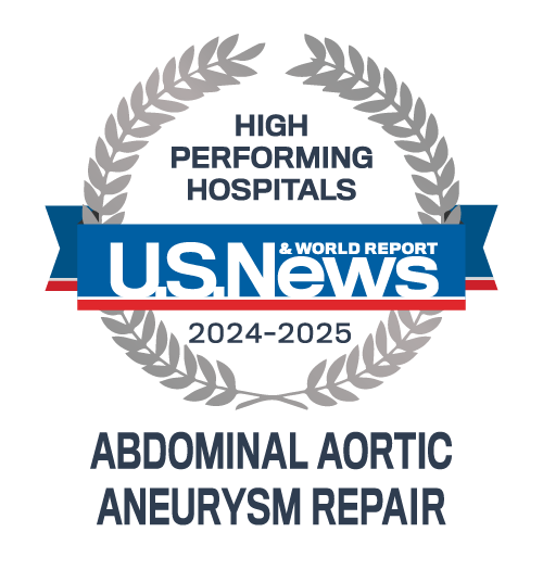 Badge for excellence performance for abdominal aortic aneurysm repair