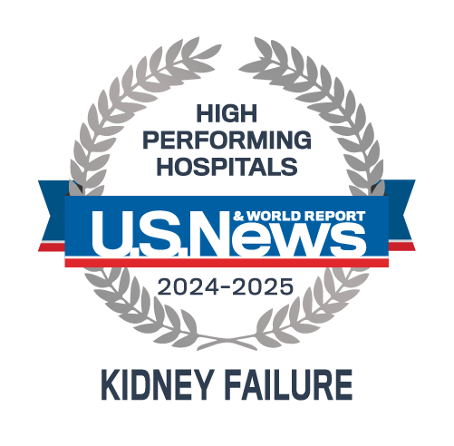 Badge for excellence performance for kidney failure
