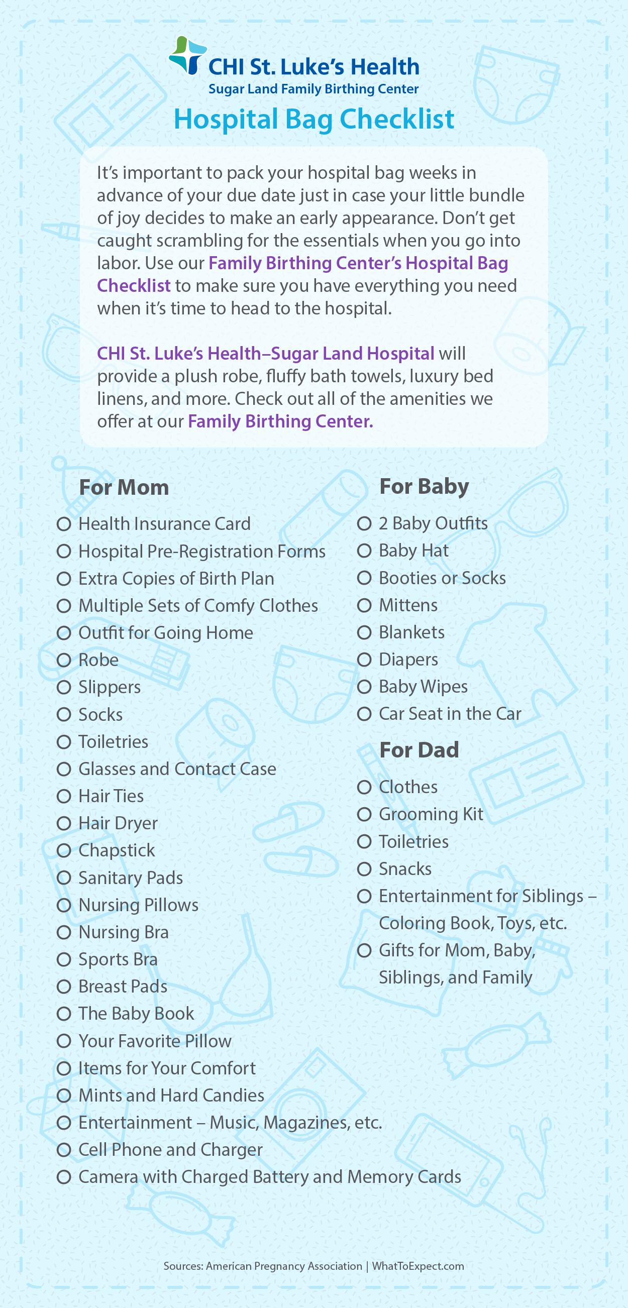 How to Order Your Hospital Bag Checklist Entirely on  – WavHello